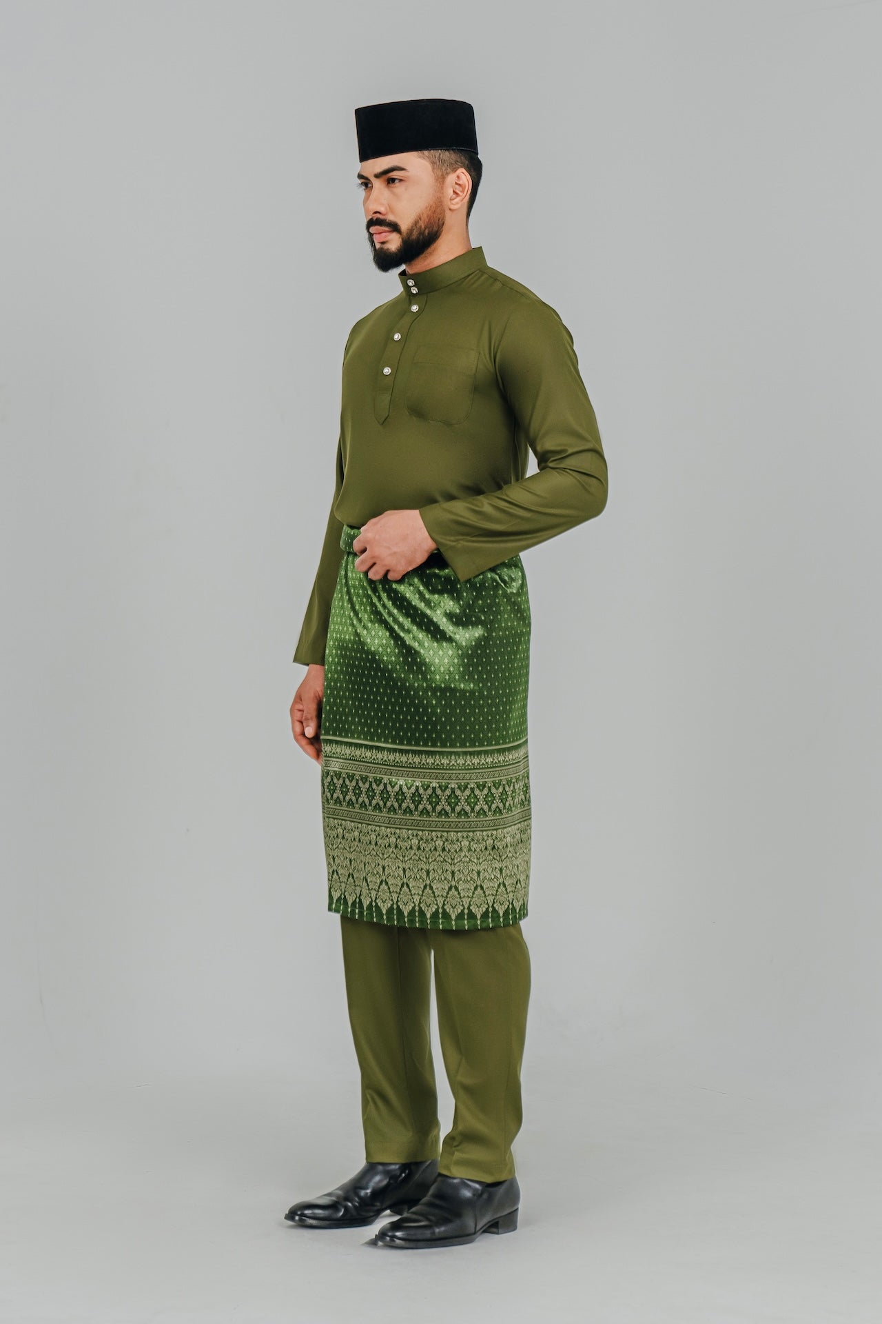 Modern Fit Airy - Dark Olive Green