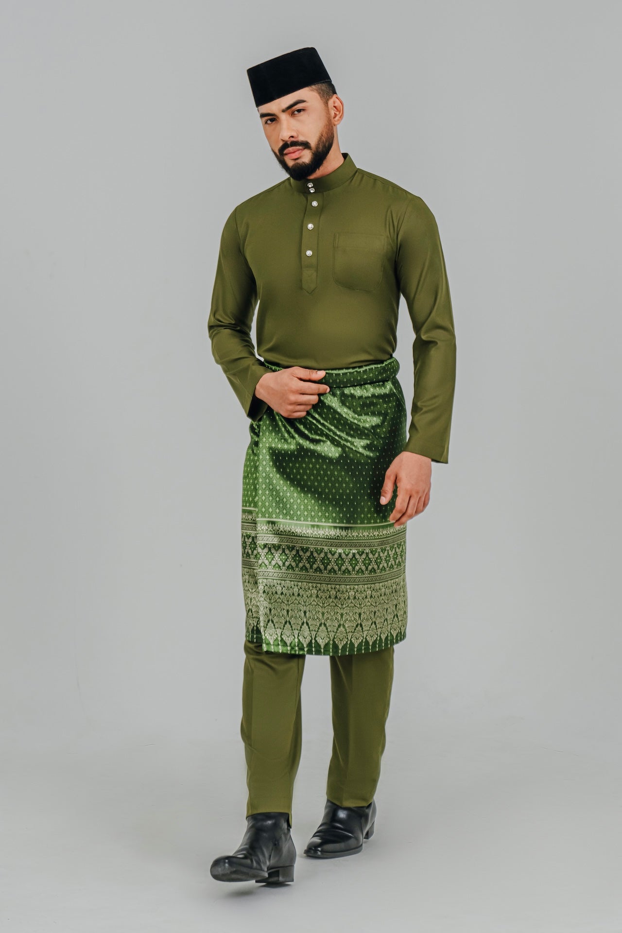 Modern Fit Airy - Dark Olive Green