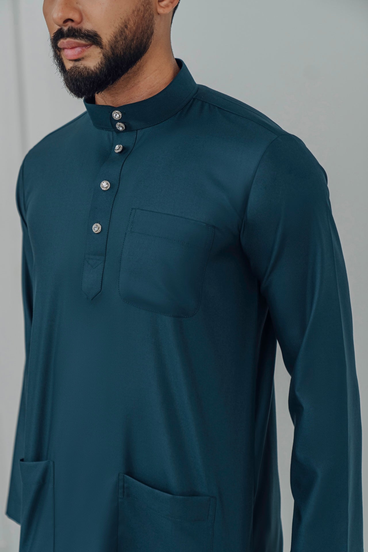Modern Fit Airy - Dark Teal Blue