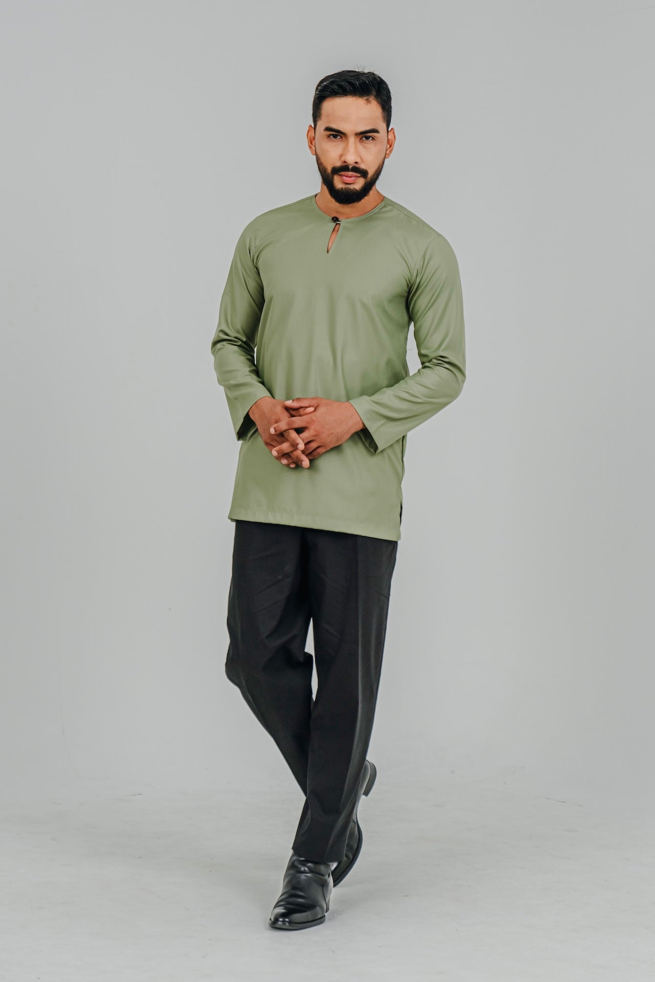 Kurta Modern Fit - Olive Green