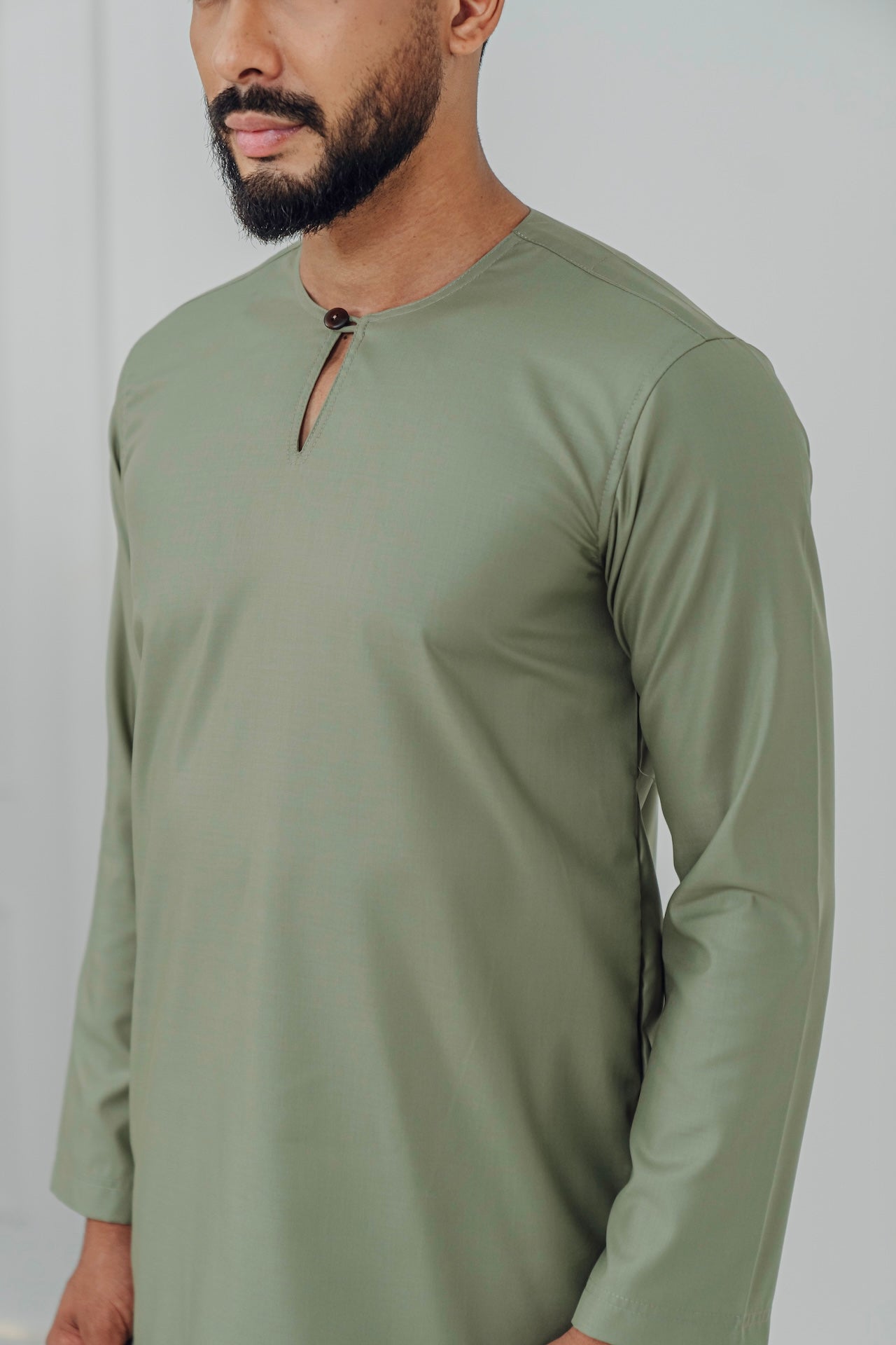 Kurta Modern Fit - Olive Green
