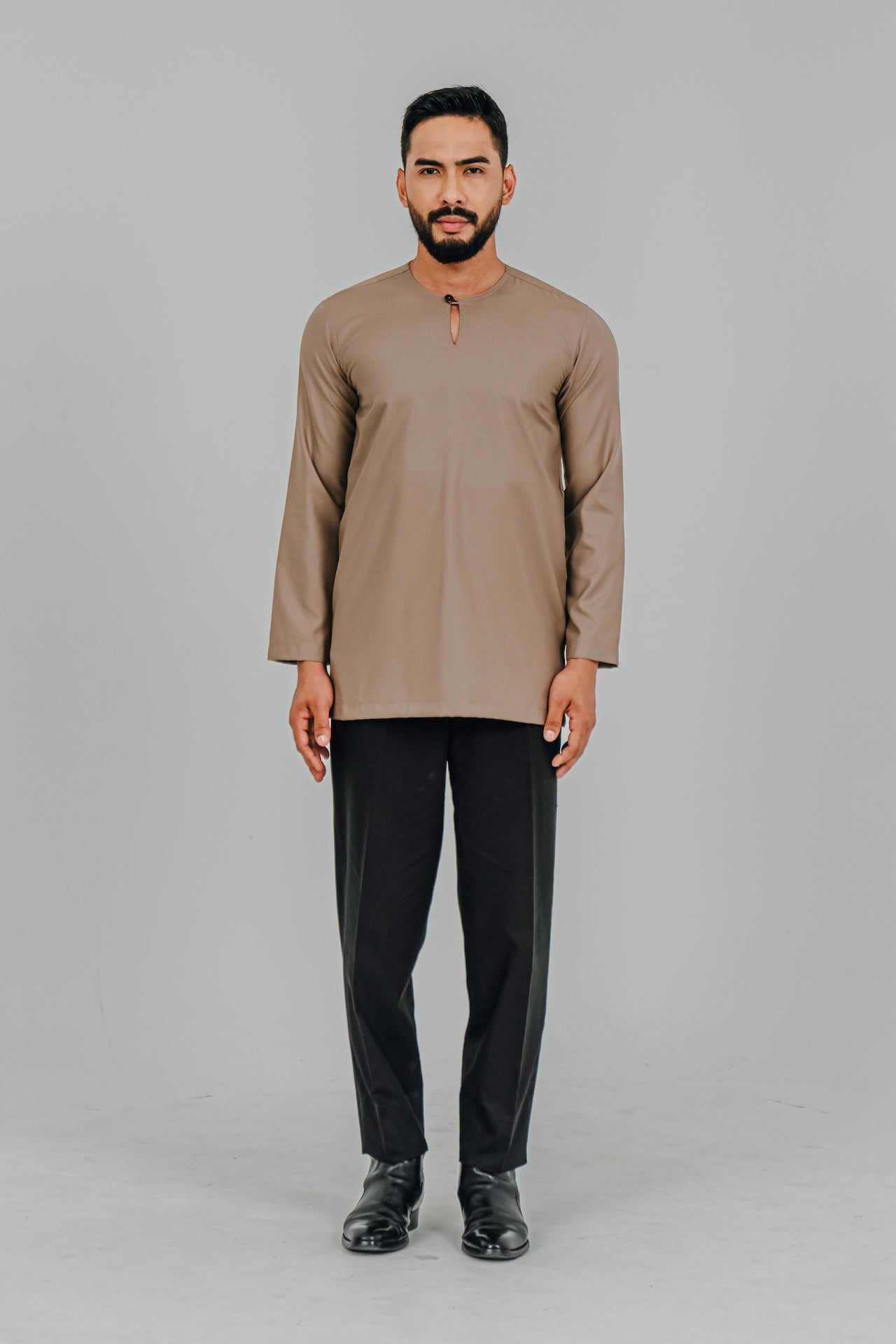 Kurta Modern Fit - Taupe Brown