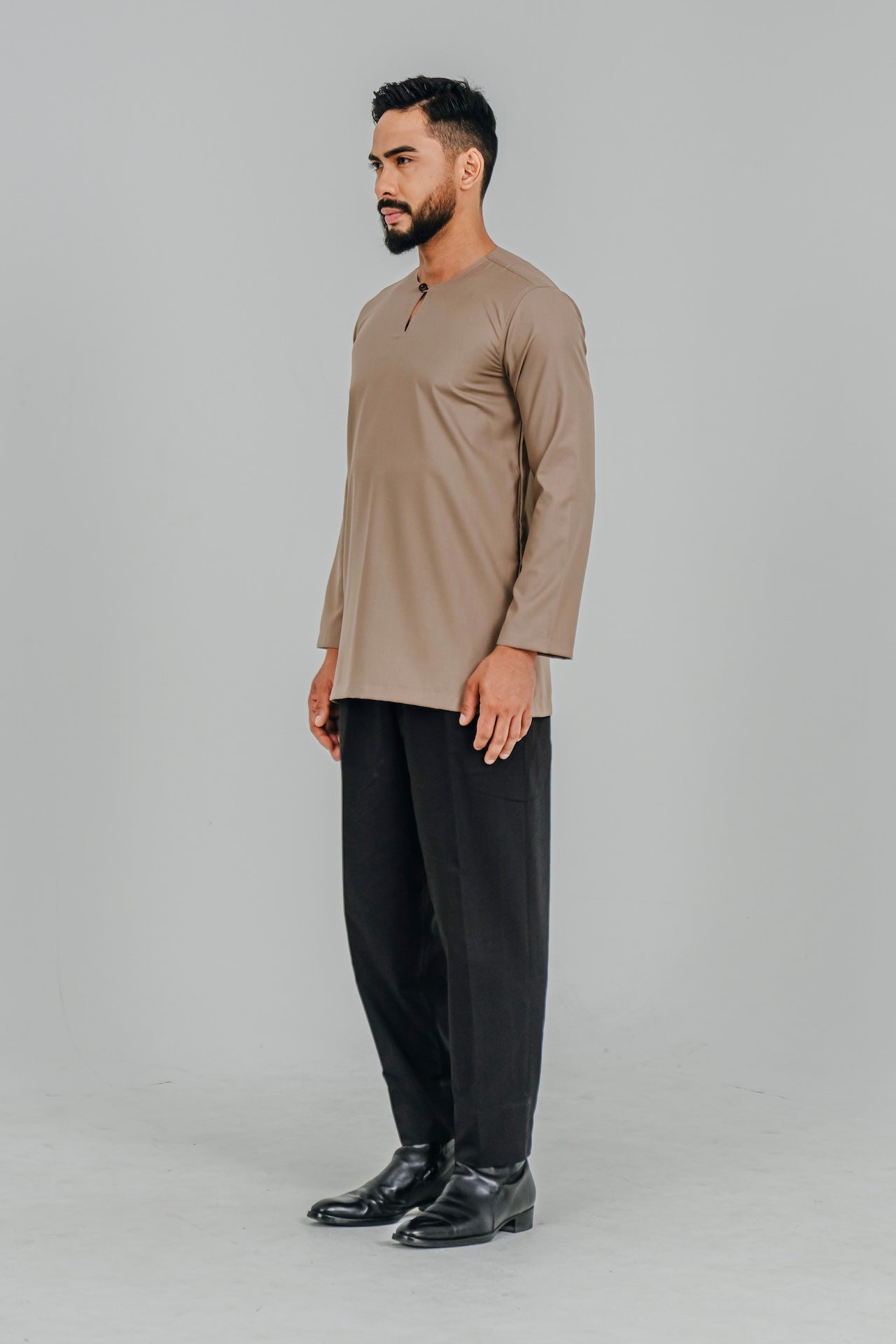 Kurta Modern Fit - Taupe Brown