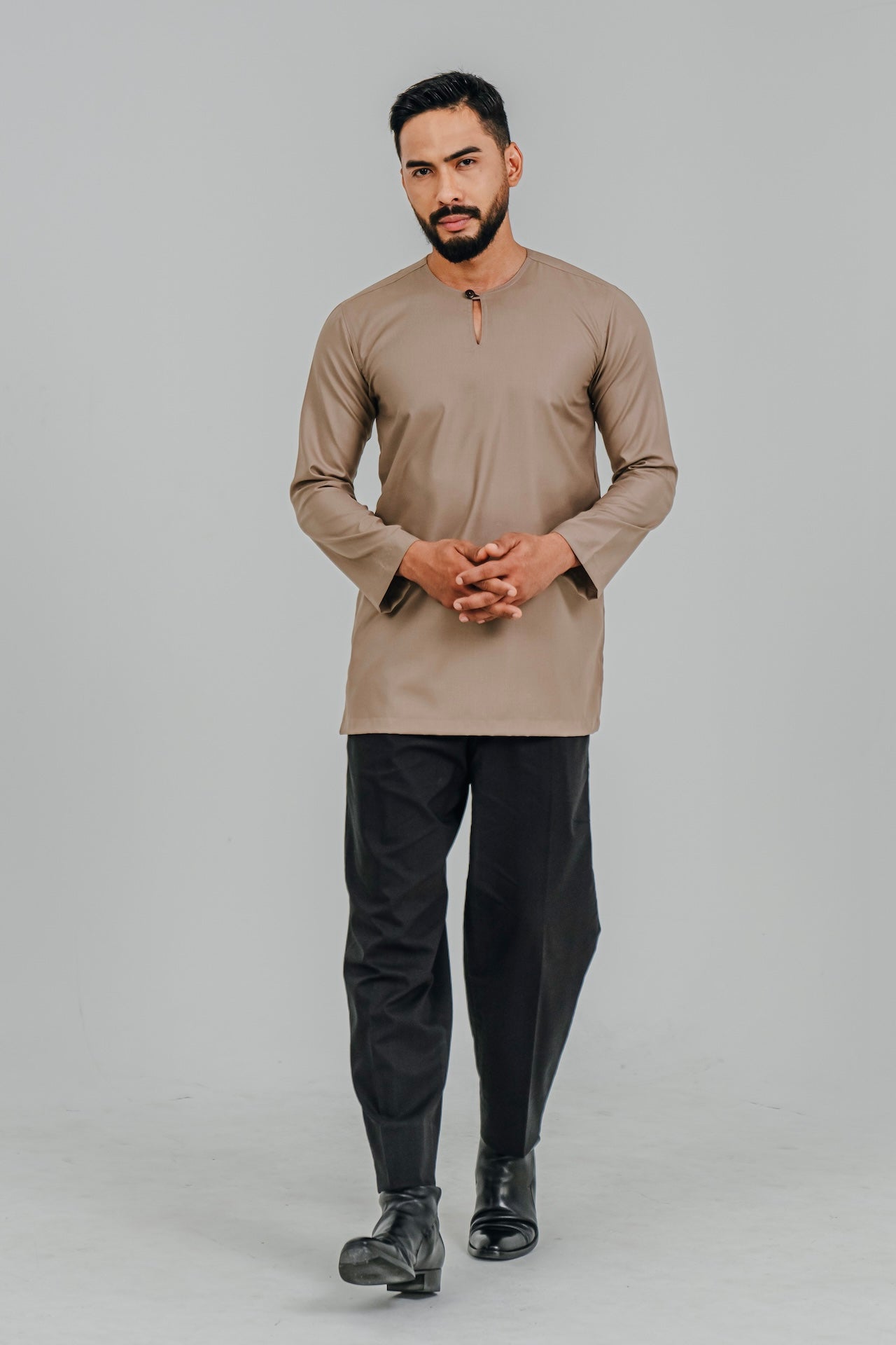 Kurta Modern Fit - Taupe Brown