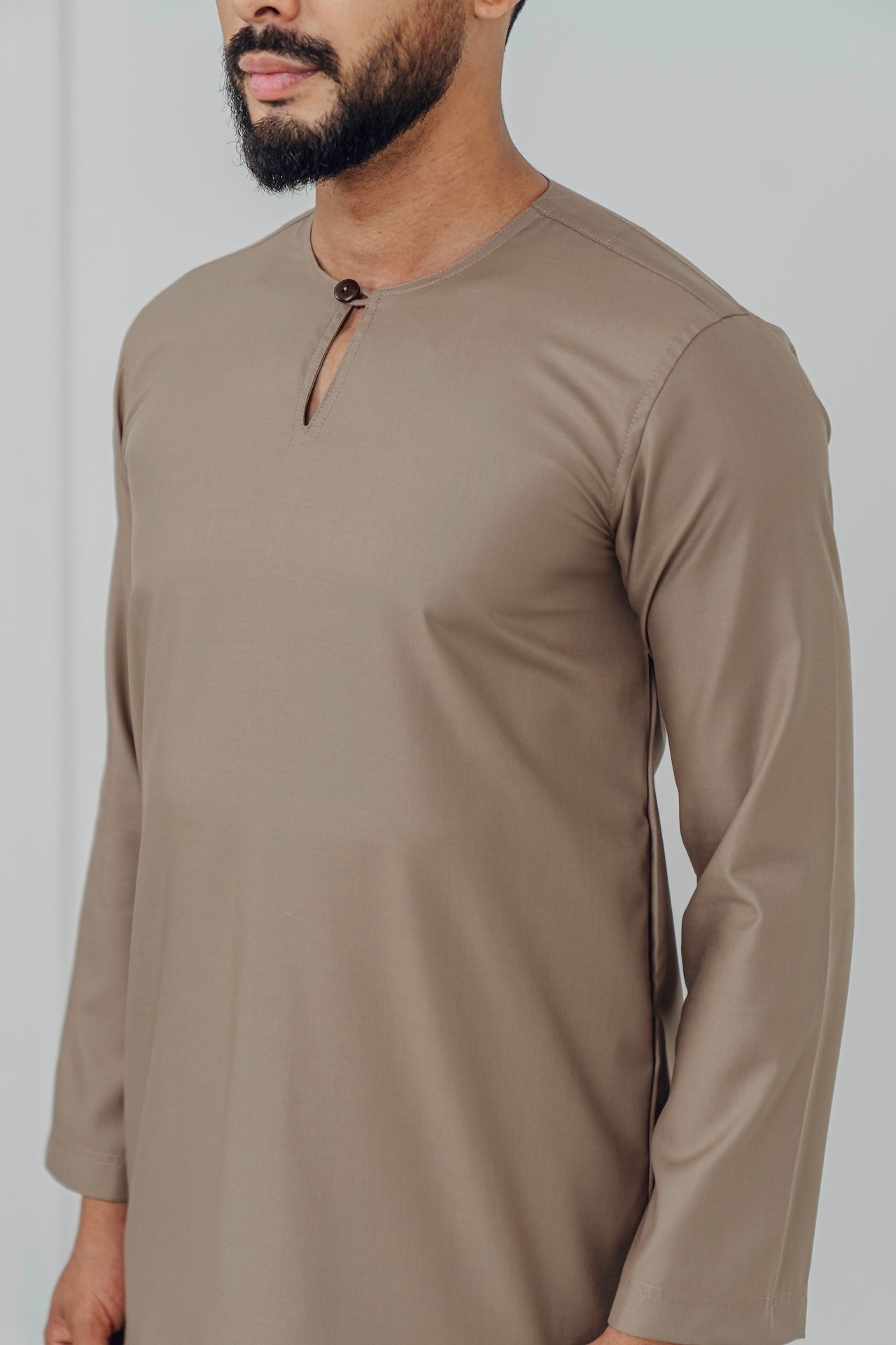 Kurta Modern Fit - Taupe Brown