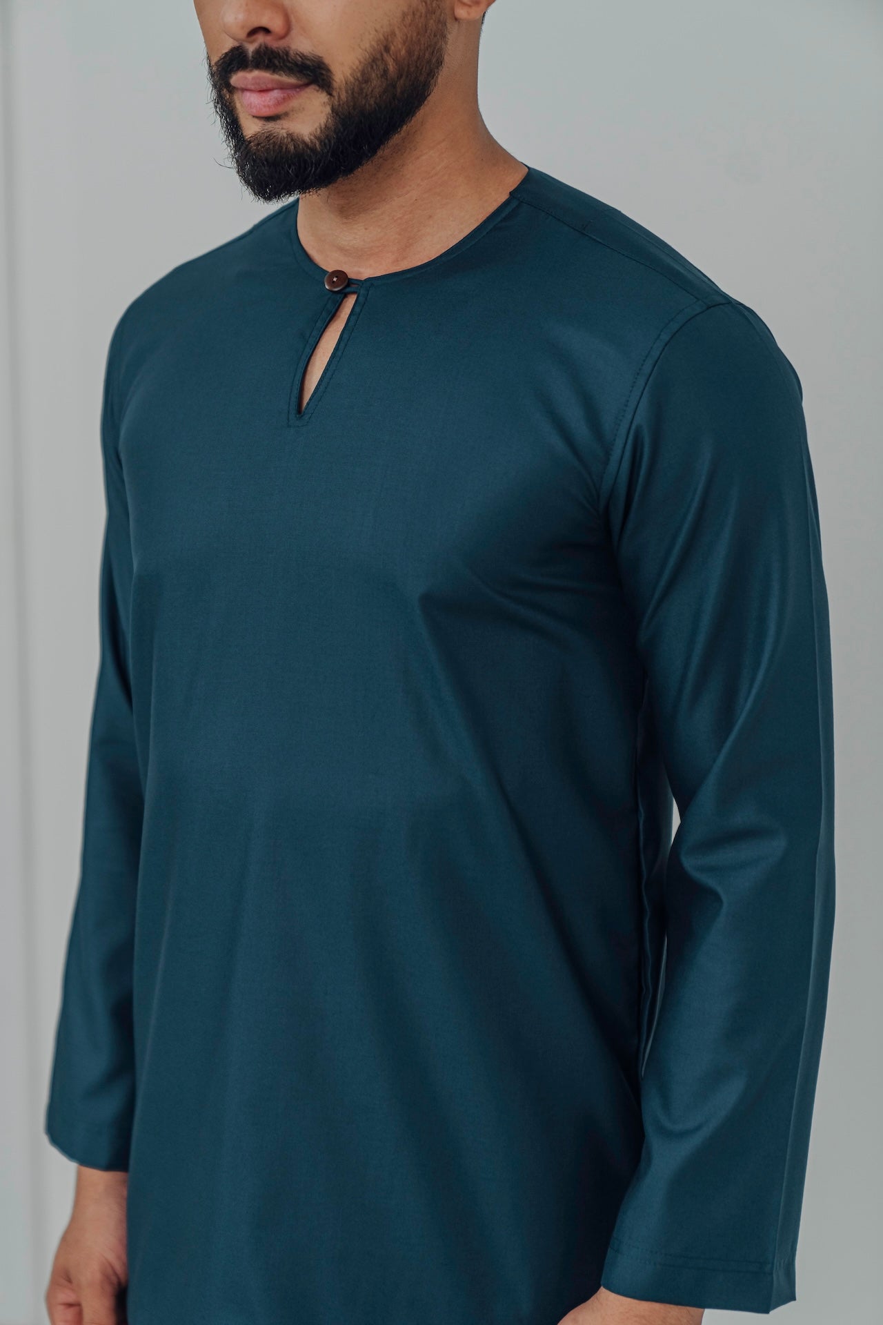 Kurta Modern Fit - Dark Teal Blue