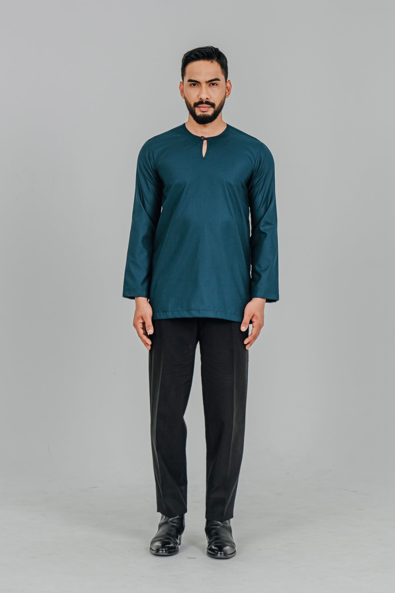 Kurta Modern Fit - Dark Teal Blue