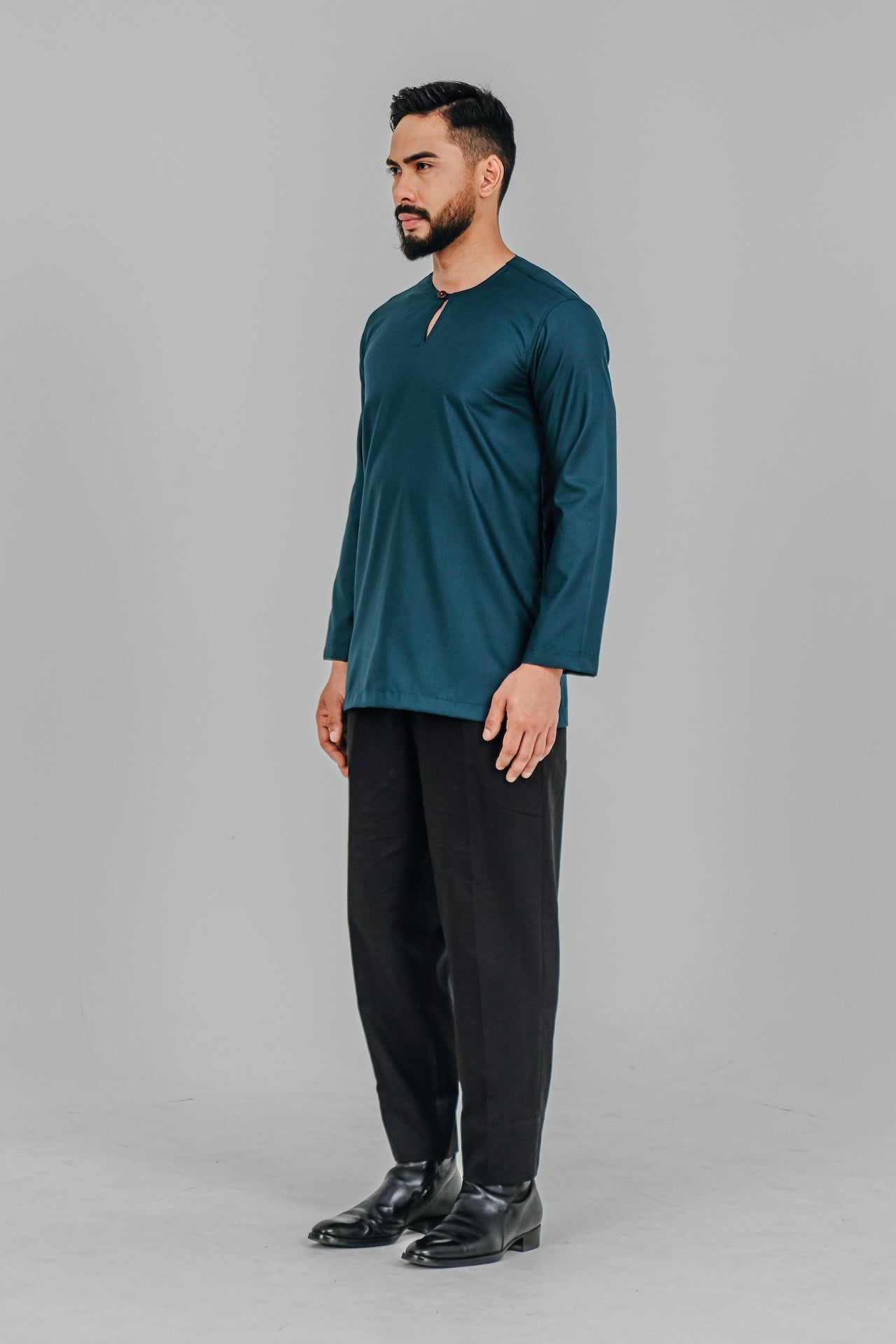 Kurta Modern Fit - Dark Teal Blue